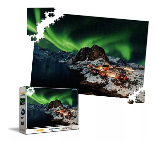 Rompecabezas 1000 Piezas Hamnoy Noruega + Pegamento Especial