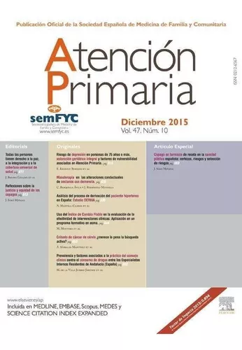 Revista Atención Primaria 12 / 2015