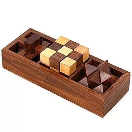 Juegos De Rompecabezas De Madera Tres En Uno