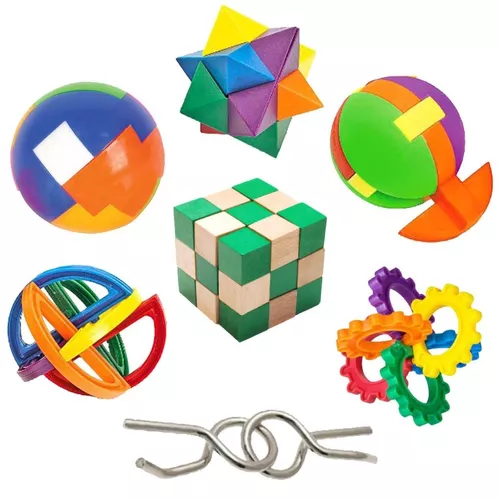 Juego De Rompecabezas 7 En 1. Iq Challenge