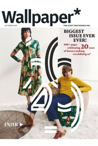 Revista Wallpaper 10/16. Diseño, Arquitectura. En Inglés