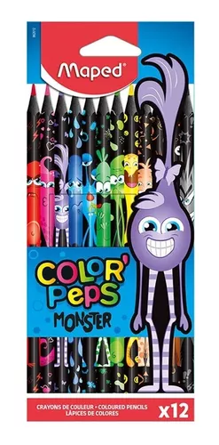 Caja 12 Colores Peps Monster