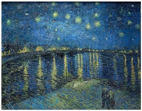 Rompecabezas 1000 Piezas Starry Night Over The Rhone.