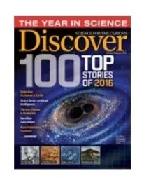 Revista Discover Febrero 2017. En Inglés