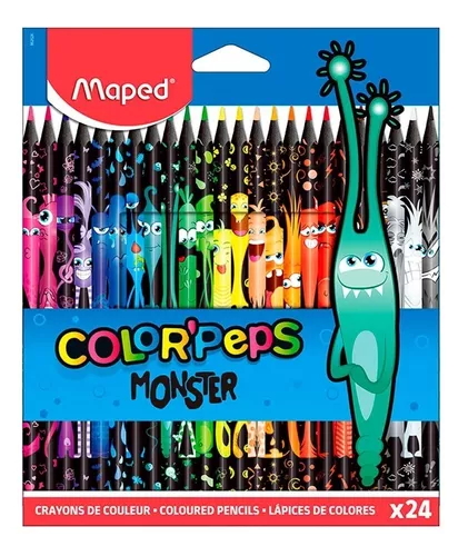 Caja 24 Colores Peps Monster