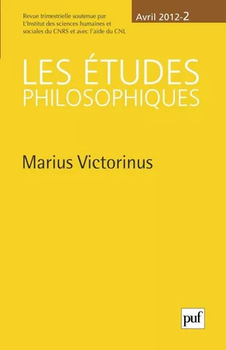Les Études Philosophiques, N° 2/12: Marius Victorinus