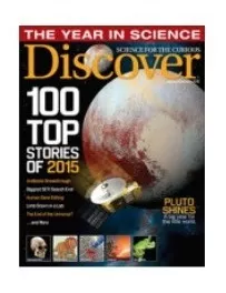 Revista Discover Febrero 2016. En Inglés
