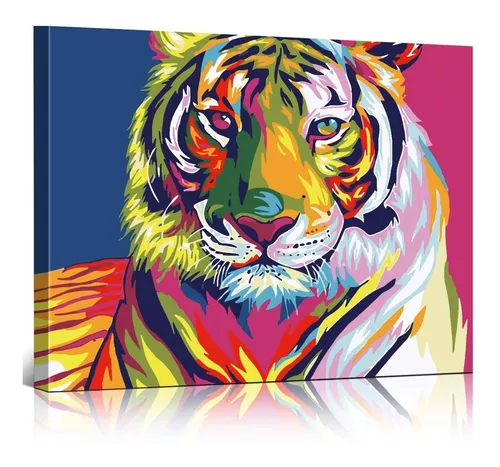 Arte 5d Diamante - Tigre . 50 X 40 Cm