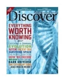 Revista Discover Agosto 2017. En Inglés