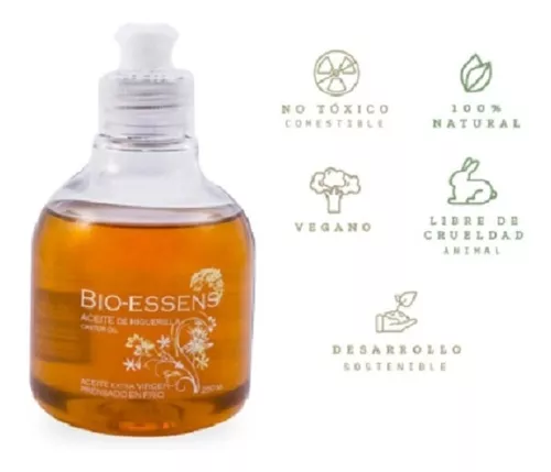 Aceite De Higuerilla - Ricino Grande 250 Ml | Bioessens