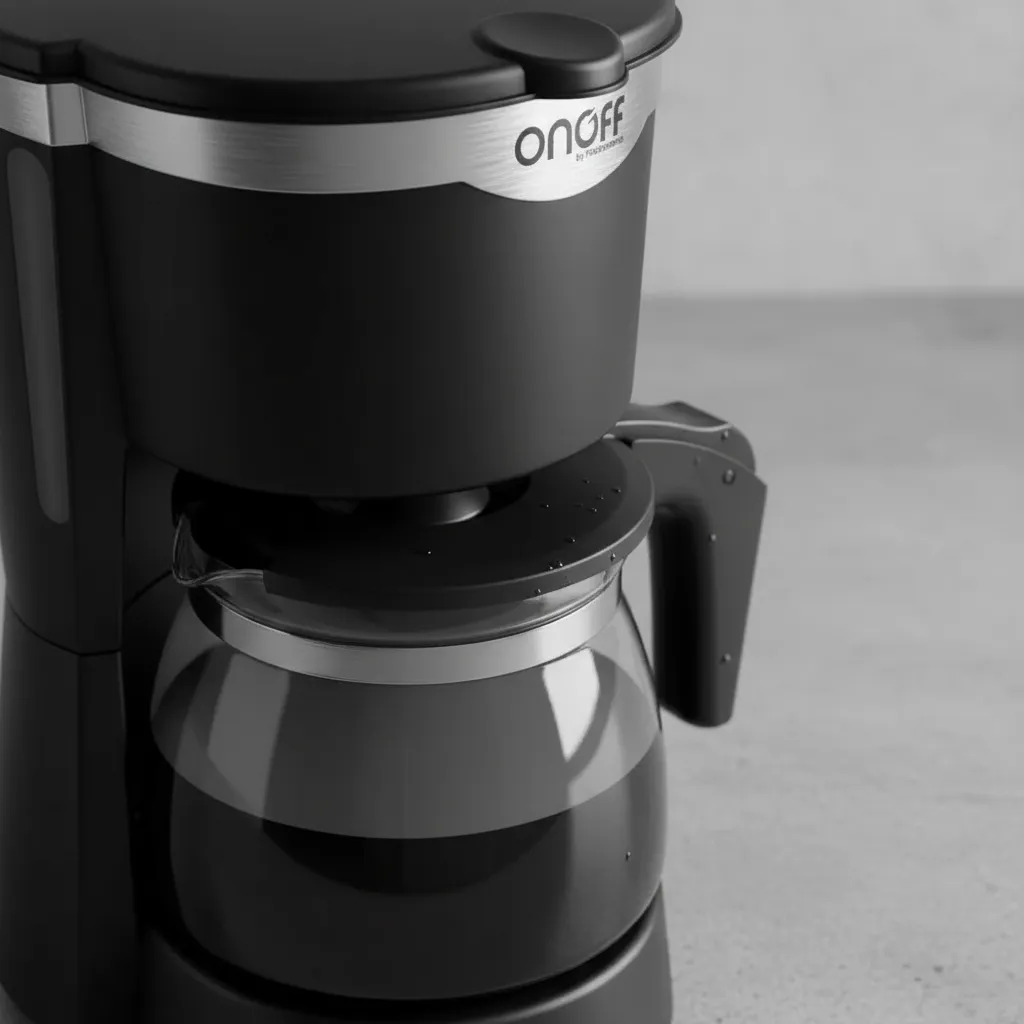 Cafetera Negra 650ml - Onoff - Imagen 2