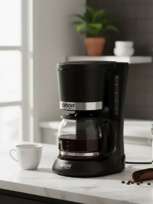 Cafetera Negra 1,2 L - Onoff
