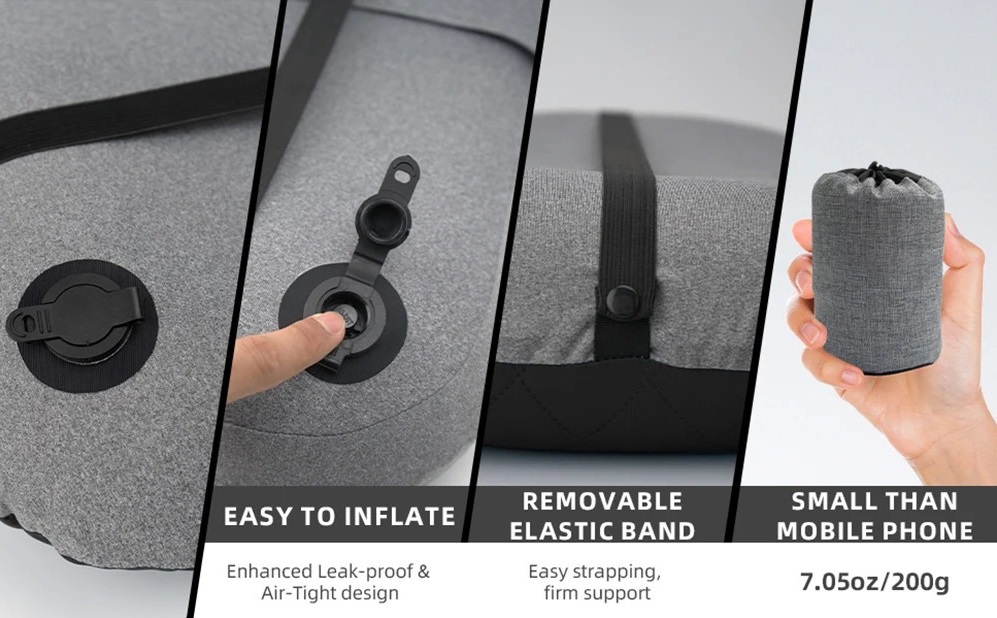 Almohada Plegable Inflable - Imagen 4